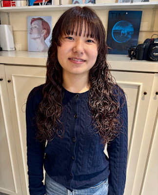 姫カット×スパイラルパーマ