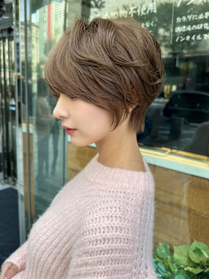 ゆるふわ大人ショート×シルキーベージュ【NAYUMI】