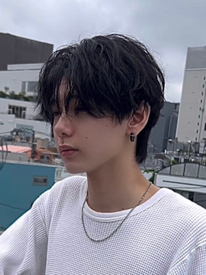 ツイストスパイラルパーマ/メンズ韓国ヘア/マッシュ