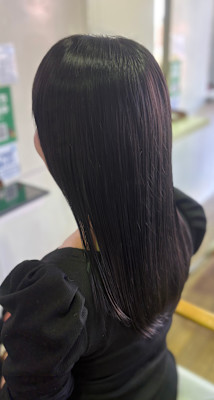 ★艶髪ブラック×ロブ