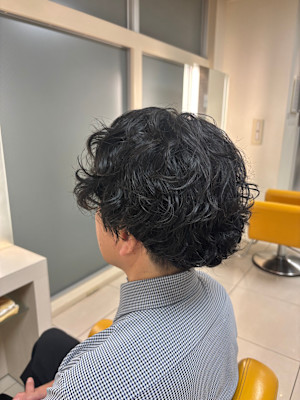 大人ツイストスパイラルパーマ