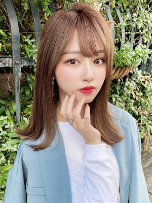 ウェーブミディアム/メルティカラー/レイヤー/似合わせカット