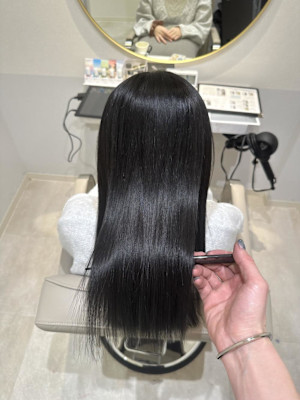 髪質改善カラー○山地