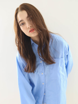 ワンレン/イメチェン似合わせ/美髪ロング