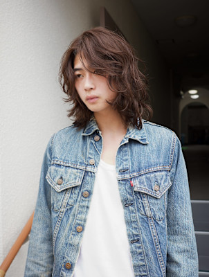 ミディアムウルフパーマ