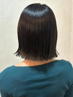 【Reir_下北沢】*外はね切りっぱなしボブ+ダークアッシュ