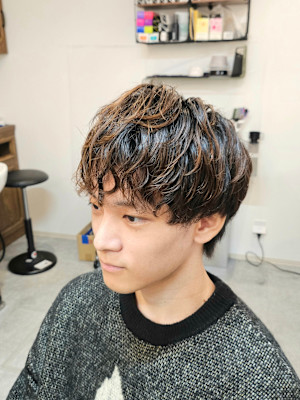 くせ毛風メンズパーマ