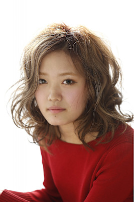 外国人風ふわミディ♪