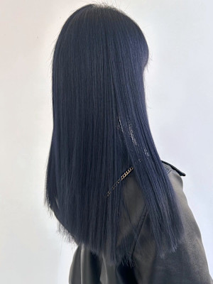 ブルーグレー ダメージレスカラー デザインカラー