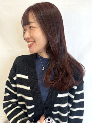 【MICHI 富田店　杉本 郁美】暖色系　ブリーチなし