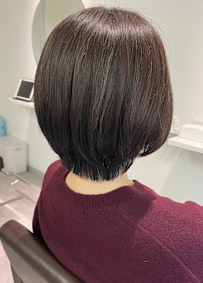 まとまりやすいショートボブ