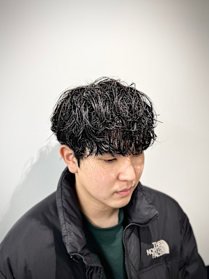 韓国風シャドウパーマ