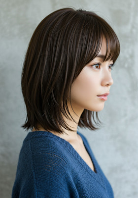 30代40代50代外ハネボブレイヤー髪質改善酸性ストレート