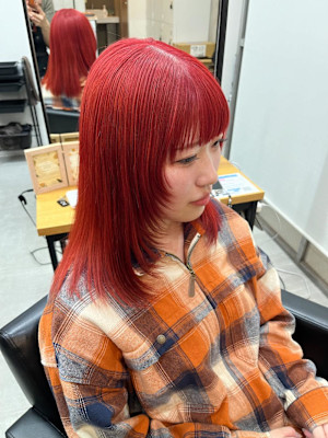 レイヤーカット × レッド