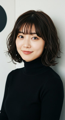 大人のこなれ感×無造作ウェーブボブ