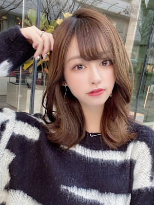 ウェーブミディアム/メルティカラー/レイヤー/似合わせカット