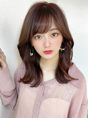 フェミニンロング/メルティカラー/レイヤー/似合わせカット 