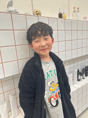 《花屋併設》　キッズパーマ