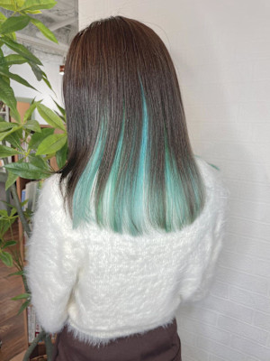 水色インナーカラー【飯田淳平】Re:ta Hair