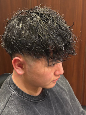 無造作スペインカールパーマ