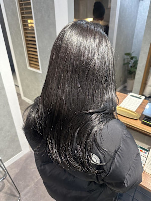 ★艶々ブルーブラック/透明感カラー