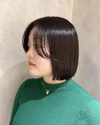 ミニボブ×切りっぱなしボブ×羽バンク×20代30代×横浜