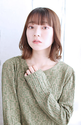 大人ボブ/ミックス巻き/ナチュラルブラウン