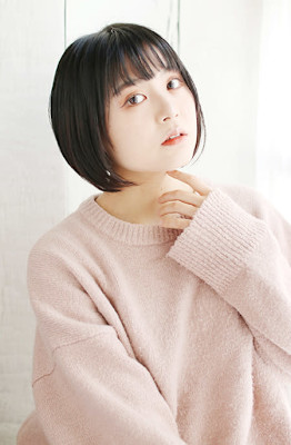 丸みボブ/大人ショートボブ/暗髪