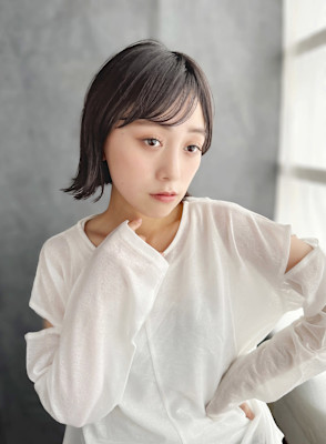 大人ボブ/ショートボブ/外はね