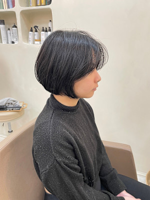 丸みボブ　graduated bob