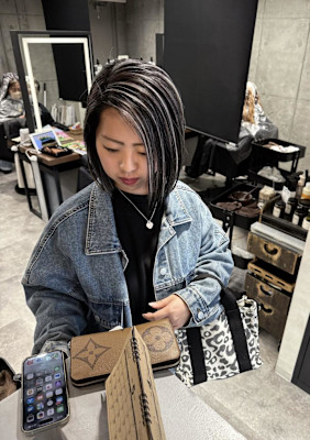 ★スクエアボブ×コントラストハイライト★