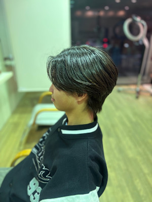 ★メンズ矯正ストレート×センターパート