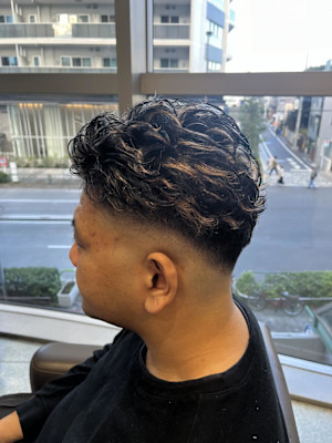 メンズ　フェードカット