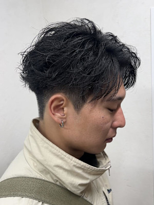 爽やかフェザーショート×フェザーパーマ