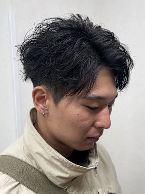 爽やかフェザーショート×フェザーパーマ