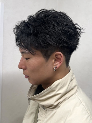 爽やかフェザーショート×フェザーパーマ