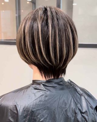 【小顔効果◎】ナチュラルボブ/大人ショートボブ×小顔カット