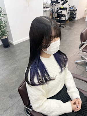 紫カラー/ラベンダーカラー/インナーカラー