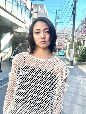 顔まわりレイヤー　ボブ　ロブ