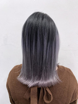 美髪似合わせカットワイドバング外ハネボブ小顔イメチェン