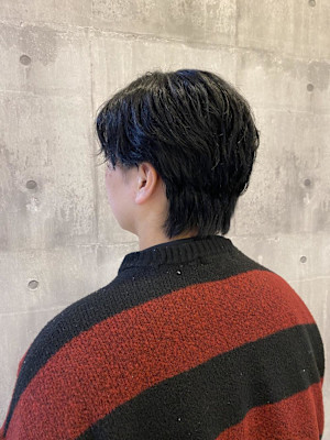 センターパート×襟足