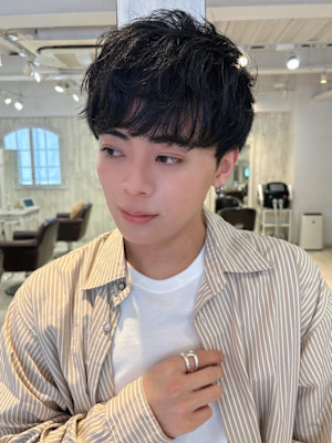 メンズ/眉毛/ニュアンスパーマ/ショート/パーマ