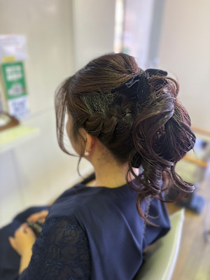 ★ポニーテールアレンジ×編み込み