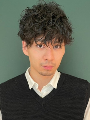 大人男性◎人気のマッシュショートパーマスタイル