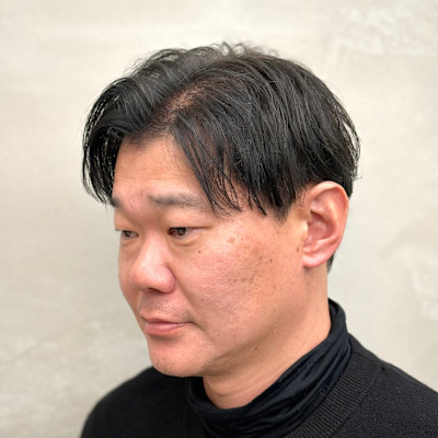 男らしさ×清潔感　アップバング