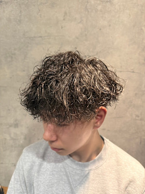 【横浜/横浜駅】メンズ/波巻きパーマ/カジュアル