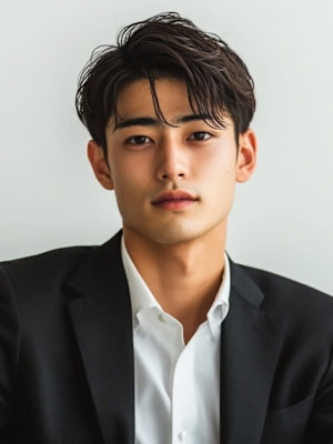 ビジネスヘア ニュアンスパーマ ツーブロック 20代 30代