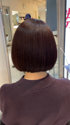 アフター → ビフォア　右にスワイプ【白髪染め/脱白髪染め】