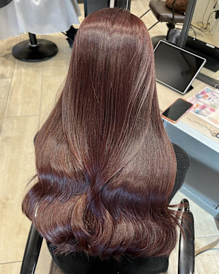 Mako / ピンクブラウン ブリーチなし 春カラー