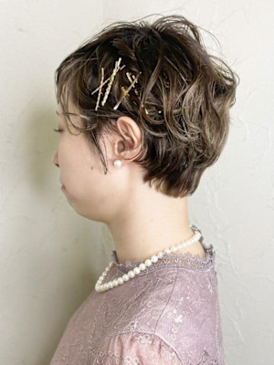 【Reir_下北沢】*ショートヘア+お呼ばれアレンジ*